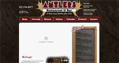 Desktop Screenshot of antlersdowntown.com