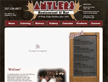 Tablet Screenshot of antlersdowntown.com